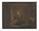 Painter in his studio by Anonymous