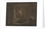 Painter in his studio by Anonymous