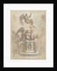 Allegory of Time and other figures around monument or altar by Anonymous