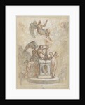 Allegory of Time and other figures around monument or altar by Anonymous