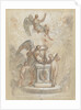Allegory of Time and other figures around monument or altar by Anonymous
