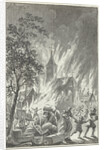 Heavy fire Hilversum The Netherlands by Jacobus Buys