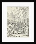 Assaulting the sheriff H. A. Kreet Rotterdam during a riot Orangistisch by Anonymous