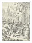 Assaulting the sheriff H. A. Kreet Rotterdam during a riot Orangistisch by Anonymous