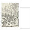 Assaulting the sheriff H. A. Kreet Rotterdam during a riot Orangistisch by Anonymous