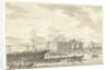 s Lands Zeemagazijn after the fire by Jan Bulthuis