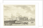s Lands Zeemagazijn after the fire by Jan Bulthuis