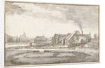 Spaarndammerdijk the Braakjes Amsterdam by Claes Jansz. Visscher II