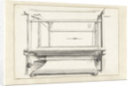 The cloth manufacturing: a loom and some loose parts by Willem van Mieris
