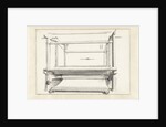 The cloth manufacturing: a loom and some loose parts by Willem van Mieris