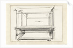 The cloth manufacturing: a loom and some loose parts by Willem van Mieris