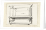 The cloth manufacturing: a loom and some loose parts by Willem van Mieris