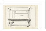 The cloth manufacturing: a loom and some loose parts by Willem van Mieris