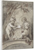 Allegory with three putti at an altar by Jacob de Wit
