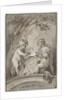 Allegory with three putti at an altar by Jacob de Wit