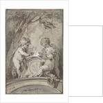 Allegory with three putti at an altar by Jacob de Wit