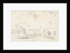The village Vuilendam at Molenaarsgraaf in Alblasserwaard The Netherlands by Cornelis Pronk
