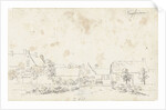 The village Vuilendam at Molenaarsgraaf in Alblasserwaard The Netherlands by Cornelis Pronk