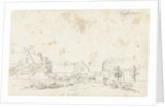 The village Vuilendam at Molenaarsgraaf in Alblasserwaard The Netherlands by Cornelis Pronk