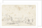 The village Vuilendam at Molenaarsgraaf in Alblasserwaard The Netherlands by Cornelis Pronk