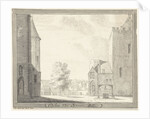 Courtyard of the Oldehuis or castle to Vollenhove The Netherlands by Hendrik Spilman