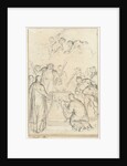 Pagan priests sacrificed on an altar by Jacob de Wit