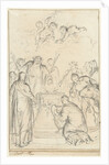 Pagan priests sacrificed on an altar by Jacob de Wit