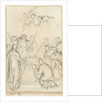 Pagan priests sacrificed on an altar by Jacob de Wit