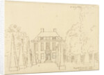The country estate of Gerard van Loon; front view by Cornelis Pronk