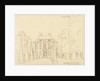 The country estate of Gerard van Loon; front view by Cornelis Pronk
