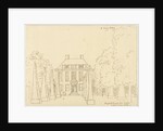 The country estate of Gerard van Loon; front view by Cornelis Pronk