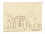 The country estate of Gerard van Loon; front view by Cornelis Pronk