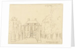 The country estate of Gerard van Loon; front view by Cornelis Pronk