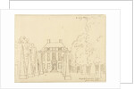 The country estate of Gerard van Loon; front view by Cornelis Pronk