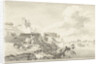 View of the Valkhof Nijmegen and broken locks at the Ooischendijk by Anonymous