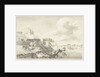 View of the Valkhof Nijmegen and broken locks at the Ooischendijk by Anonymous