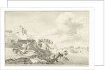 View of the Valkhof Nijmegen and broken locks at the Ooischendijk by Anonymous