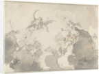 Design for ceiling painting by Jacob de Wit