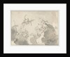 Design for ceiling painting by Jacob de Wit