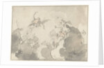 Design for ceiling painting by Jacob de Wit