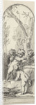 Four putti with palette and brushes in bossage by Jacob de Wit