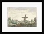 View of Leusdense road to Amersfoort The Netherlands by Jacob van Liender