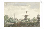View of Leusdense road to Amersfoort The Netherlands by Jacob van Liender