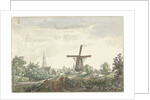 View of Leusdense road to Amersfoort The Netherlands by Jacob van Liender