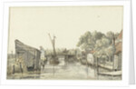 Ringdijk op de Schulpbrug by Gerrit Lamberts