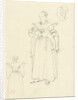 Three sketches from the costume of a woman from Axel The Netherlands by Bernard Picart