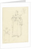 Three sketches from the costume of a woman from Axel The Netherlands by Bernard Picart