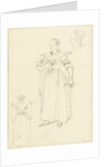 Three sketches from the costume of a woman from Axel The Netherlands by Bernard Picart