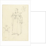 Three sketches from the costume of a woman from Axel The Netherlands by Bernard Picart