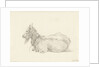 Reclining goat by Jean Bernard